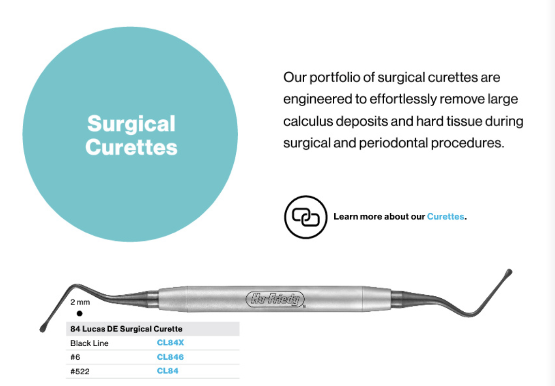 Lucas DE Surgical Curette HUFRIEDY USA - Hu-Friedy | DentalMart - view 2