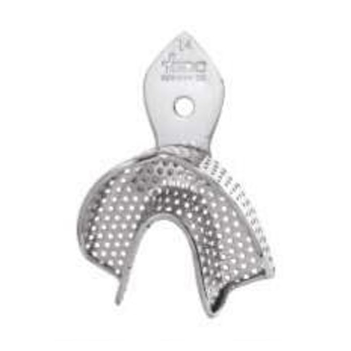 IMPRESSION TRAYS RIMLOCK DENTULOUS PERFORATED LOWER ITRLDPL4 GDC | DentalMart