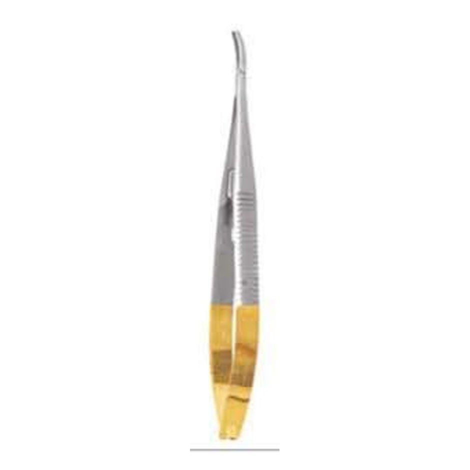 MICRO CASTROVIEJO NEEDLE HOLDER TC CURVED 14CM NH5021 GDC | DentalMart