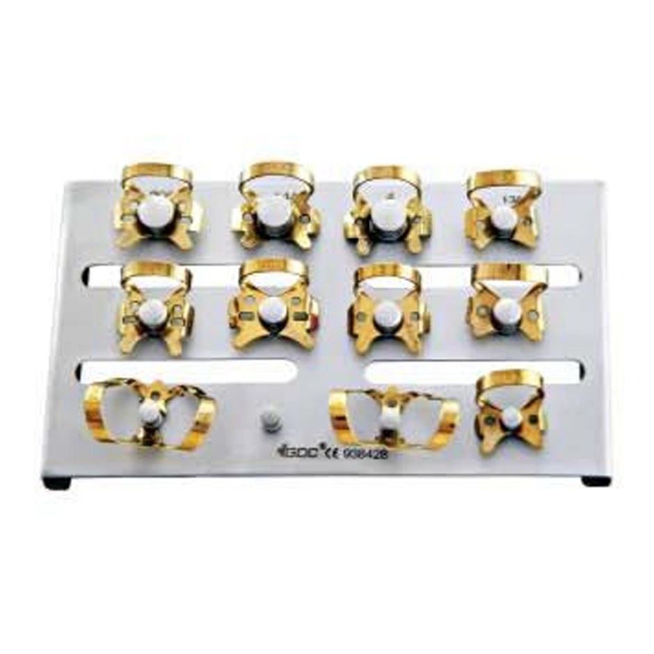 RUBBER DAM CLAMPS SET GOLD RDCOBG11 GDC | DentalMart
